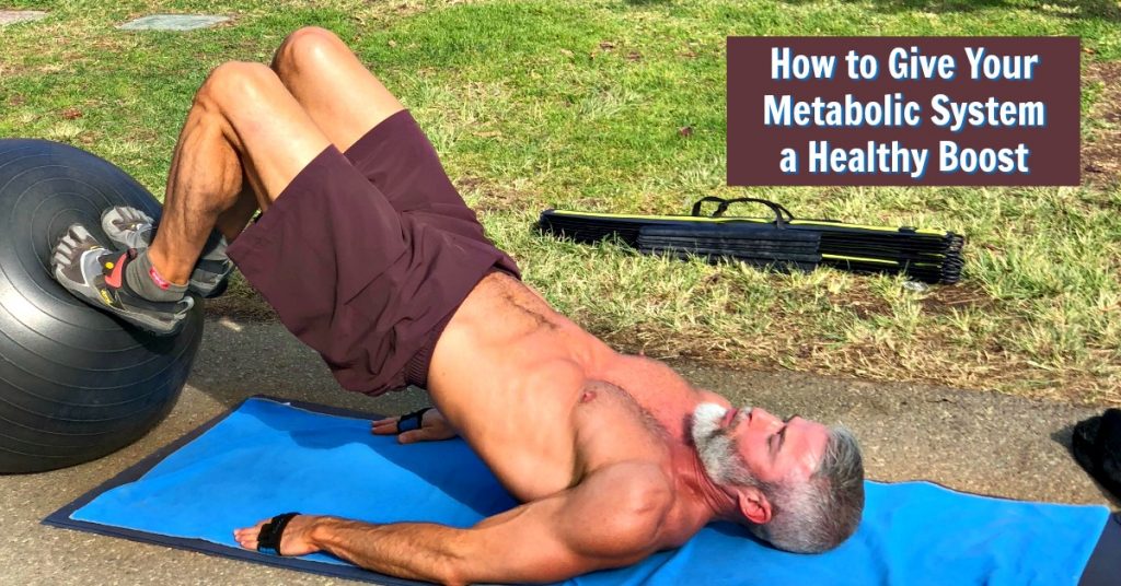 fit, mature athlete exercising outdoors